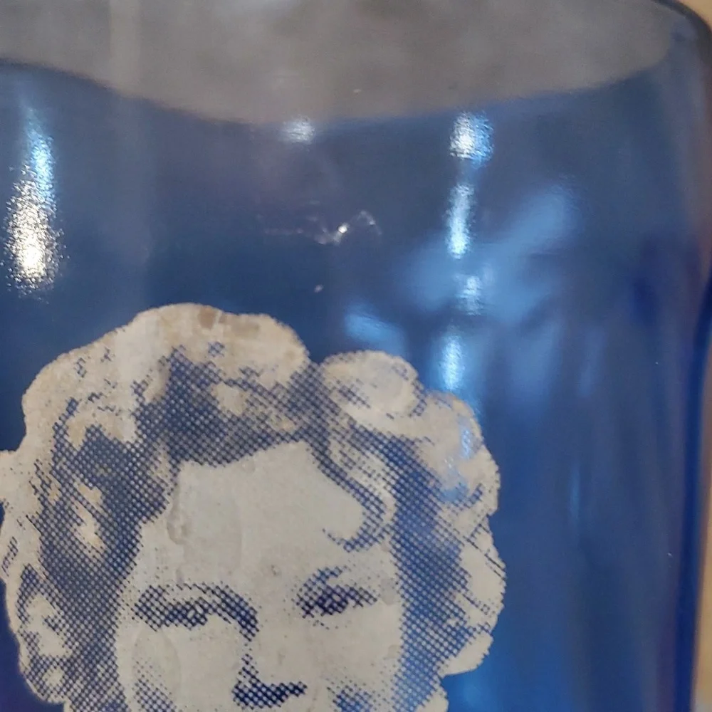 Antique 1930's Shirley Temple Hazel Atlas Cobalt Blue Depression Glass - Picture 8 of 8